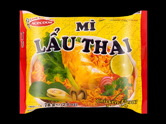 Acecook Hao Hao Mi Lau Thai Chicken Flavour Instant Noodles 78g