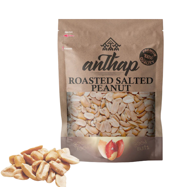 Experience the pure and natural flavor of Anthap Salted Blanched Peanuts, crafted with simplicity and quality in mind. These peanuts are dry roasted without oil, ensuring a clean, guilt-free crunch with every bite. Lightly seasoned with rock salt, they deliver an irresistible taste while maintaining their wholesome, natural goodness.
Gluten-free, vegan, and keto-friendly.
Lightly salted with natural rock salt for a balanced flavor.
Packed in a resealable bag to keep them fresh and crunchy.
Free from oils,