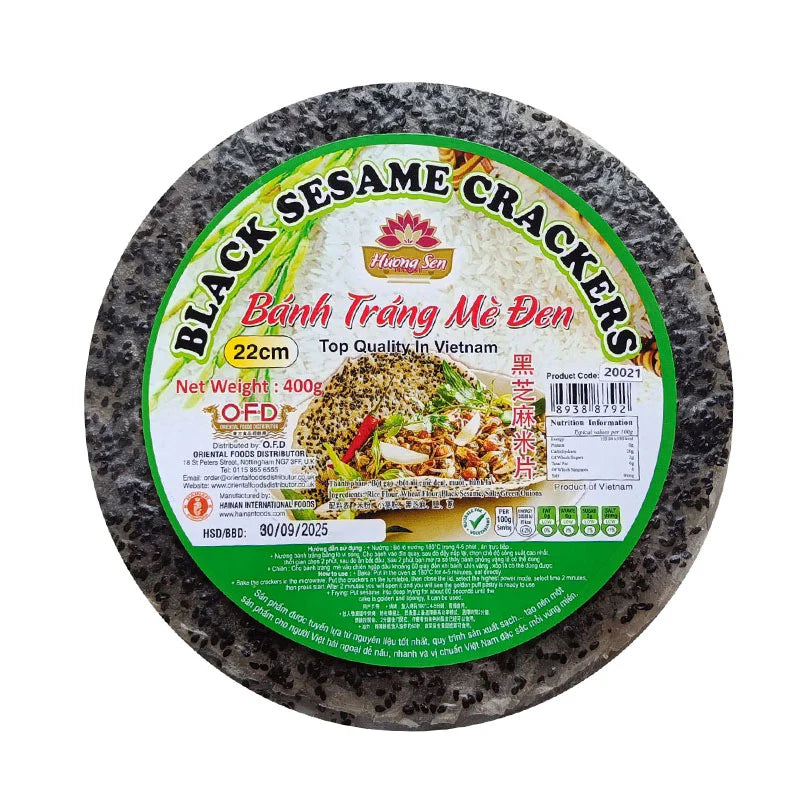 Huong Sen Black Sesame Cracker