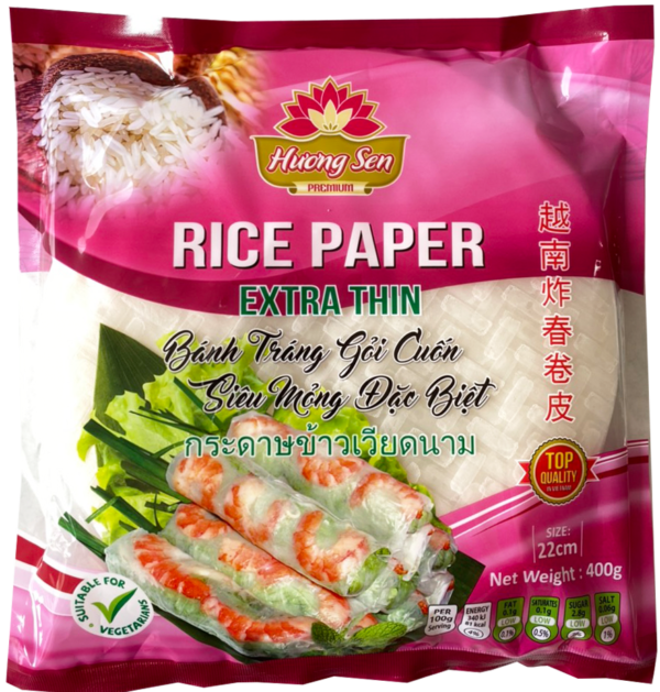 Crispy Rice Paper Spring Roll Pastry 22cm