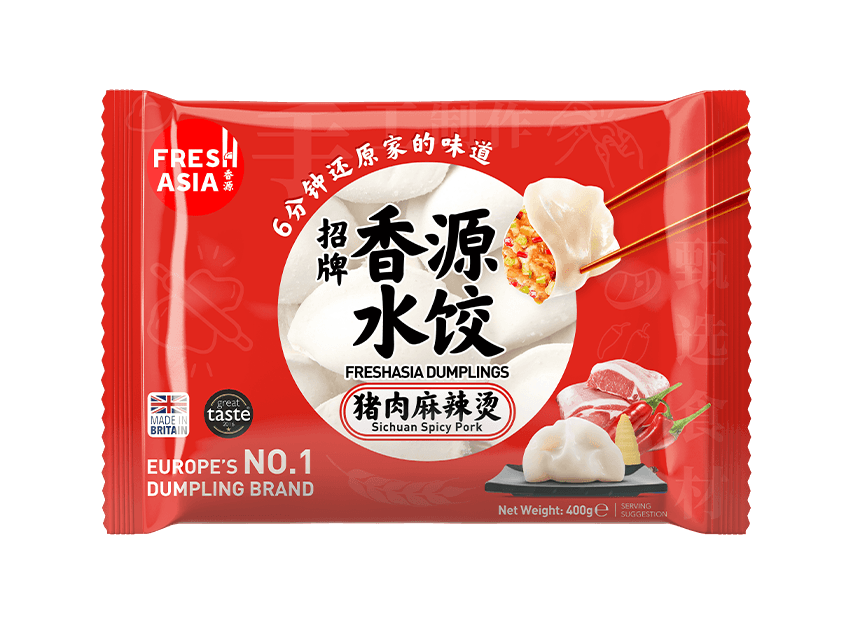 FreshAsia Dumplings Sichuan Spicy Pork 400g