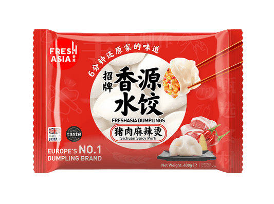FreshAsia Dumplings Sichuan Spicy Pork 400g