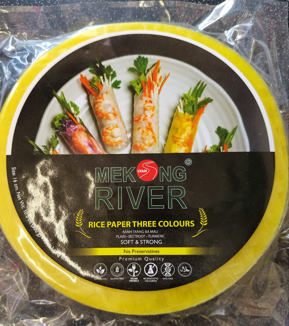 Mekong River Rice Paper Three Colours