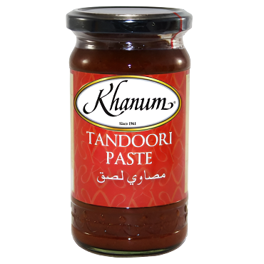 Jar of Khanum Tandoori Paste on a white background