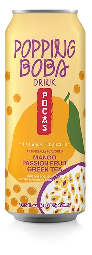 Poca Mango Passion Fruit Green Tea Can