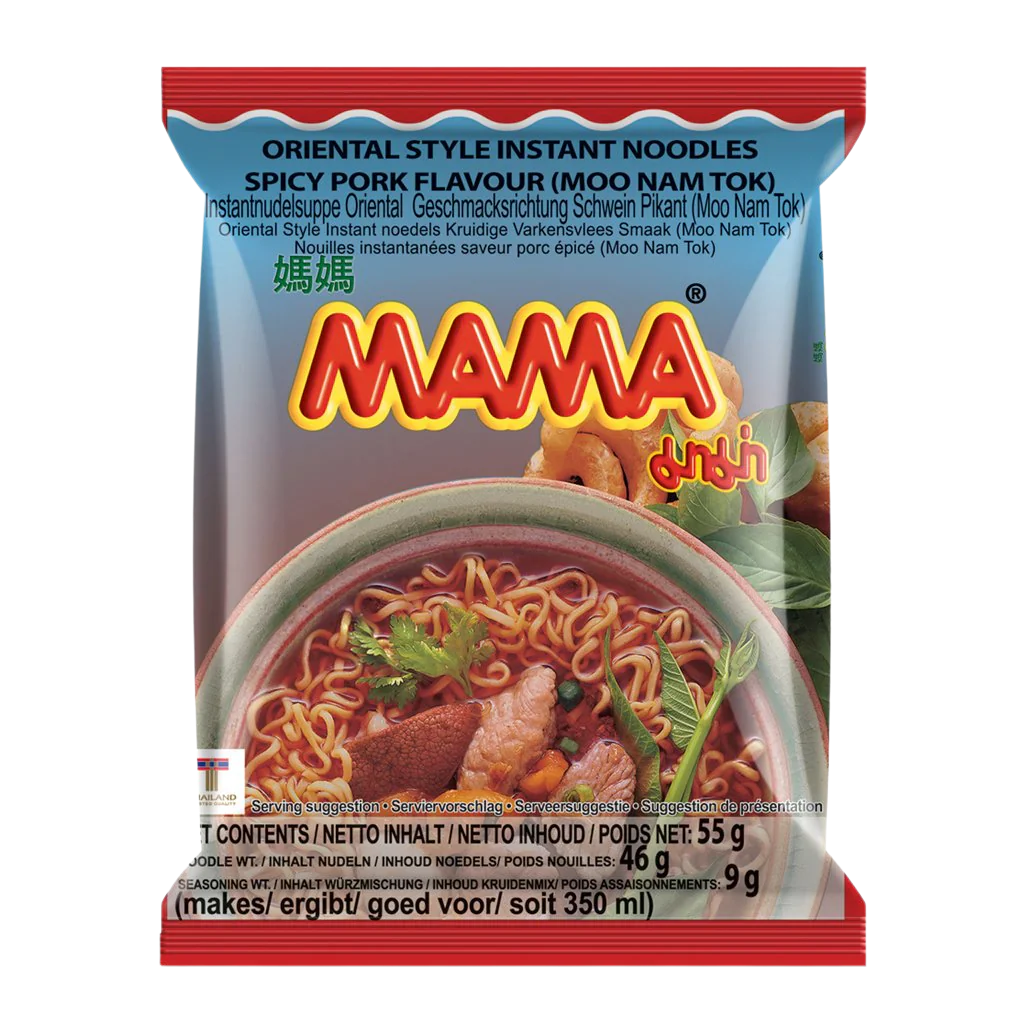 MAMA Oriental Style Instant Noodles Spicy Pork Flavour (Moo Nam Tok)