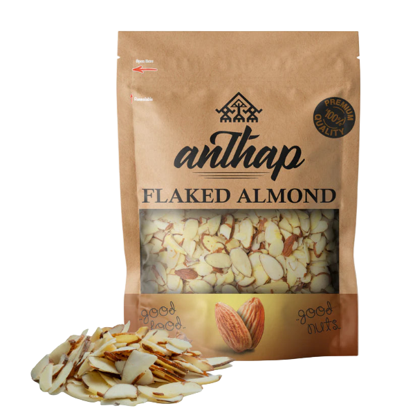 Natural Raw Flaked Almonds 100g