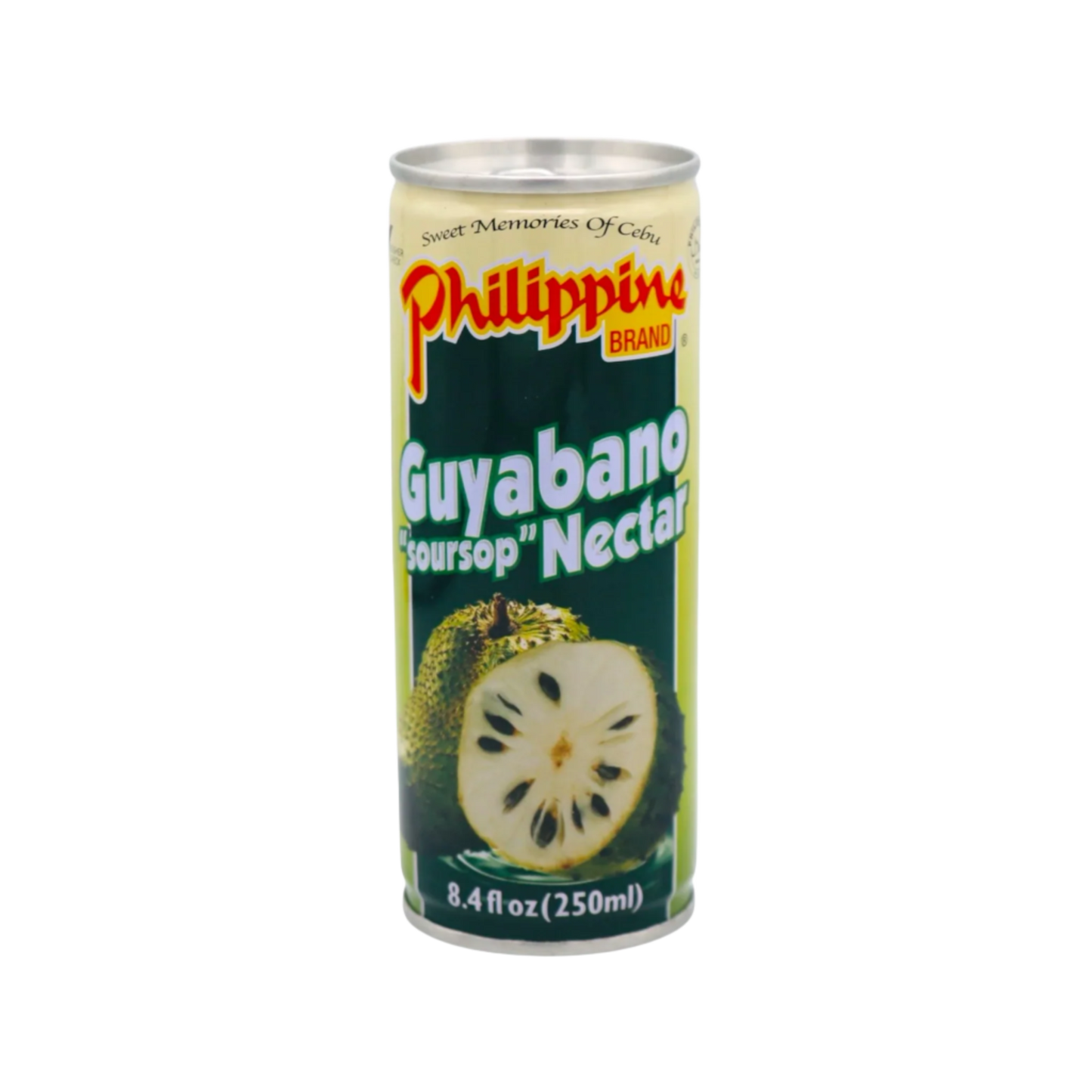 Philippine Brand Guyabano (Soursop) Juice Nectar Drink 250ml. This is a refreshing and delicious choice for those looking to quench their thirst. Made from top-quality guyabano fruit, this juice is rich in vitamins and minerals that promote overall health and wellness. Enjoy the unique tropical flavour while nourishing your body.