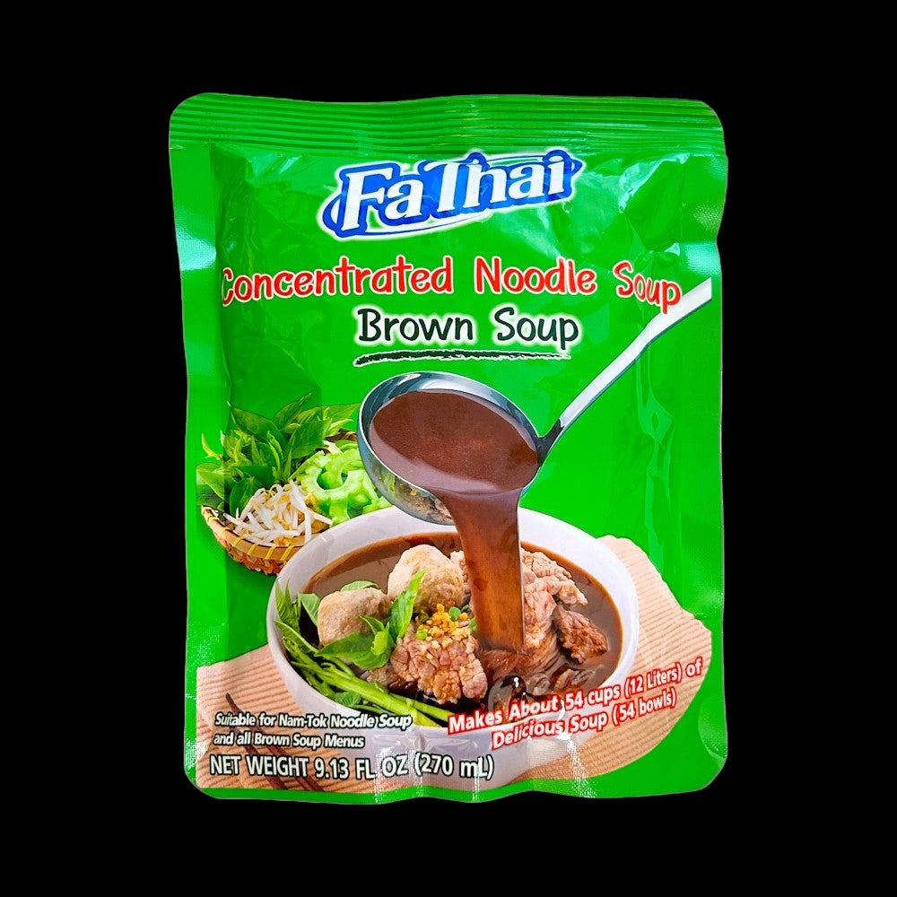 Packet of Fai Thai Concentrated Noodle Soup Brown Soup
