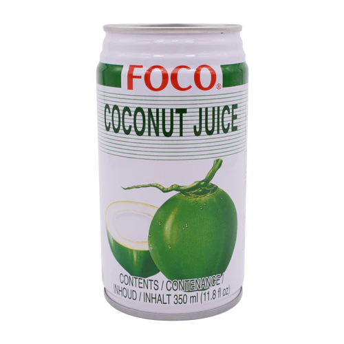 Foco coconut juice from Thailand 350ml can