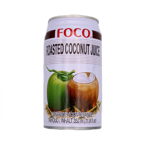 A Can Of Foco Roasted Coconut Juice From Thailand 350ml