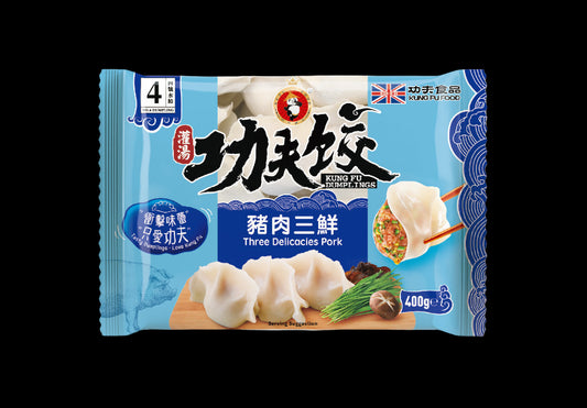 Kung Fu Three Delicacies Pork Dumplings 400g