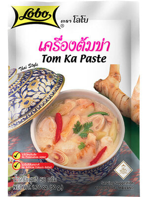 Lobo Tom Ka Paste 50g For Thai Chicken In Coconut Milk (TOM KAH GAI)
