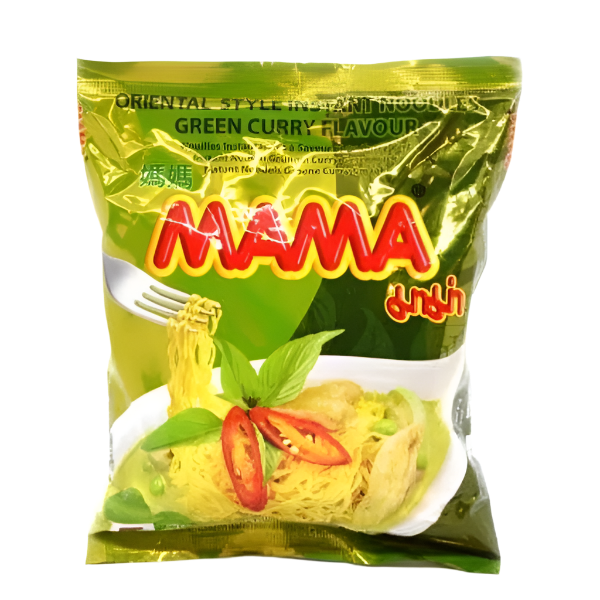 Mama Green Curry Instant Noodles 55g Pack