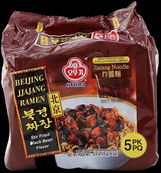 Ottogi Jjangjang Bejing Noodles Black Bean Flavour 5 pack