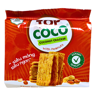 Top Coco Coconut Cracker With Peanuts