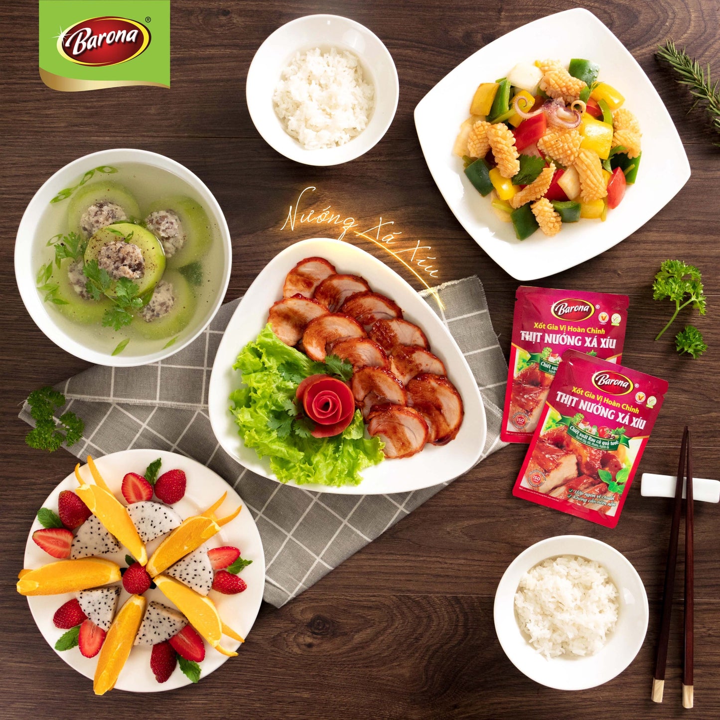 BARONA Char Sui (XỐT GVHC THỊT NƯỚNG XÁ XÍU) 80g