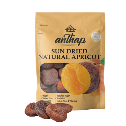 Natural Sun Dried Apricot; is especially rich in potassium.  It is also good for dental health. Dried apricot is very rich in natural fiber. Thus, it protects the intestines, relieves digestive problems and balances blood sugar.

Sun Dried Apricots are organically grown and naturally dried in the sun, with no added sugar, preservatives or additives.

Ingredients: 100% Natural Dried Apricots.

Allergy Warning: this product may contain other nuts, peanuts and seeds