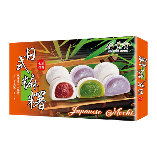 Bamboo House Mixed Flavor Of Japanese Style Mochi (Red Bean,Matcha, Taro) 450G