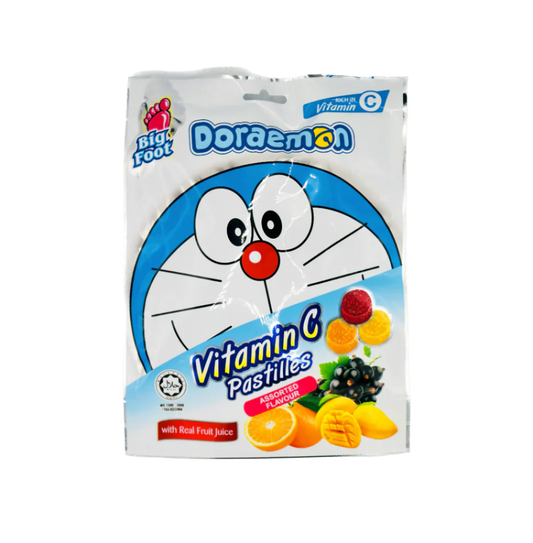 Big Foot Doraemon Vitamin C Pastilles Assorted Flavour 72g
