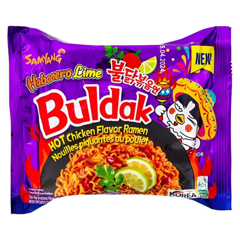 Samyang Habanero & Lime Hot Chicken Flavour Ramen Noodles
