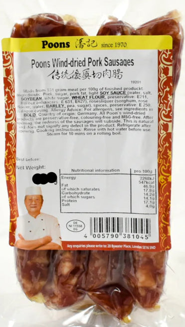 Xúc xích heo sấy gió Poons