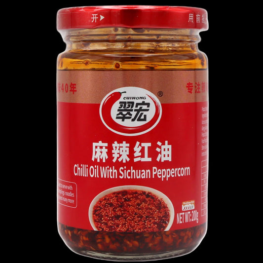 Cuihong Vhilli Oil With Sichuan Peppercorn 200g