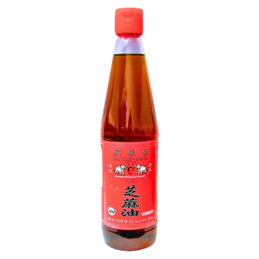 Double Elephant Blended Sesame Oil Bottle