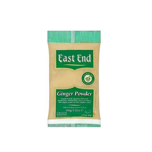 Bag of East End Ginger Powder on a white background