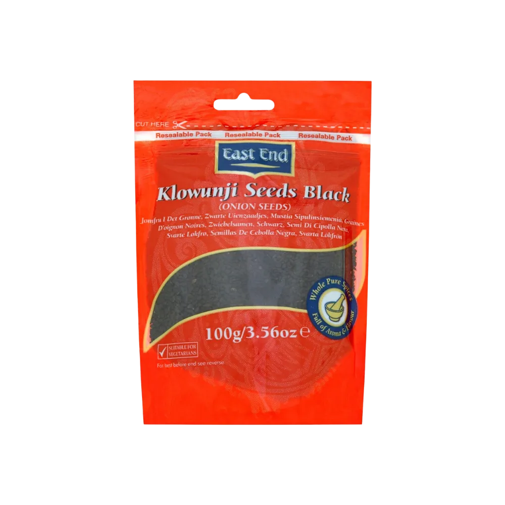 Packaging of East End Klownunji Seeds Black 