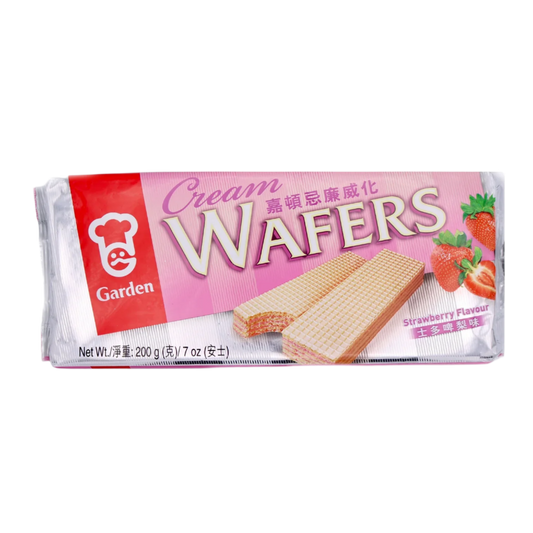 Garden Cream Strawberry Flavoured Wafers 200g