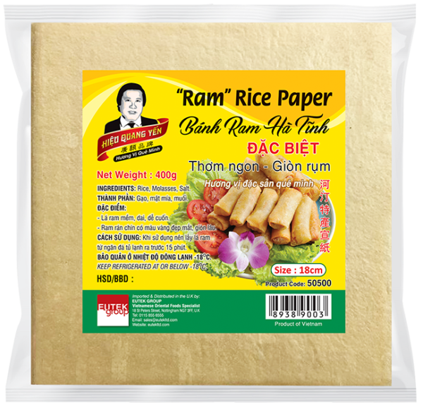 Ram Chip Rice Huong Sen Hieu Quang Yen Ram Rice Paper 18cm Bánh Ram Hà Tĩnh 400gr ...