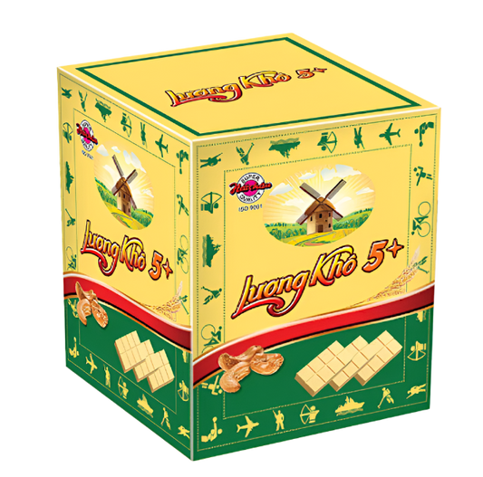HAI CHAU Compressed Cookies Luong Kho 5 Sao  700g