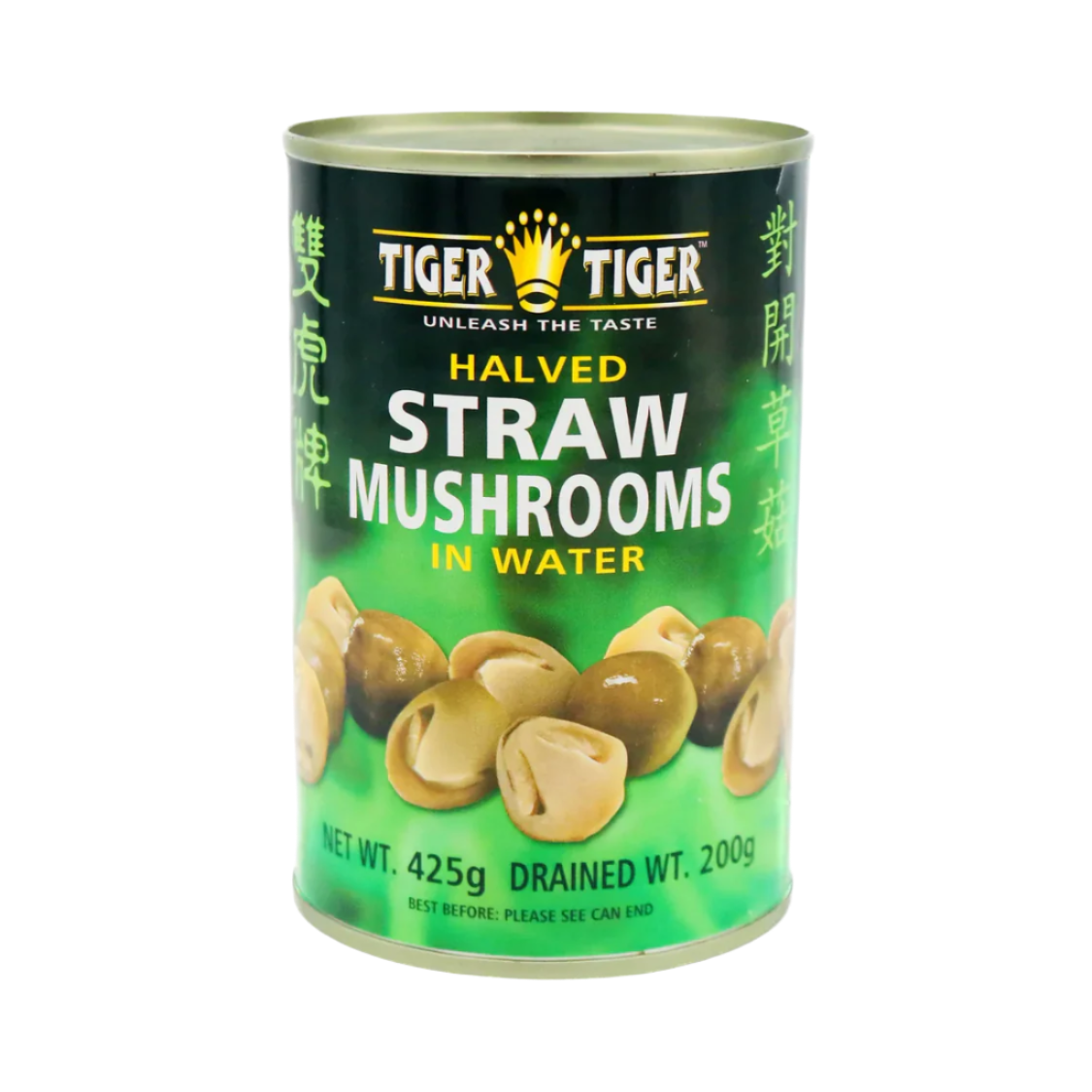 Halved Straw Mushrooms Tiger Tiger 425g
