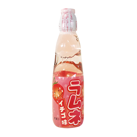 Hatakosen Strawberry Ramune Soda 200ml