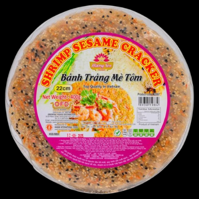 Huong Sen Shrimp Sesame Cracker – Banh Trang Me Tom 400g