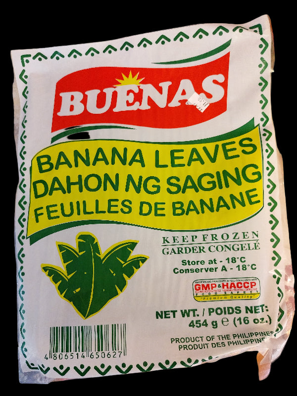 Packaging of Frozen Buenas banana leaves 
