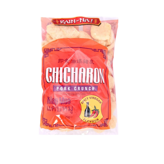 Kain-Na! Chicharon Pork Crunch (Scratching) (Kiap Moo) Spicy Vinegar Flavour 70g