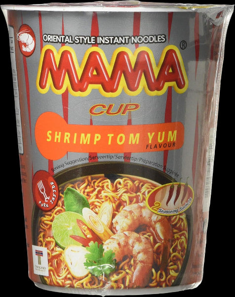 Mama Shrimp Tom Yum instant noodles cup 