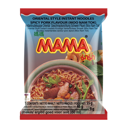 MAMA Oriental Style Instant Noodles Spicy Pork Flavour (Moo Nam Tok) 