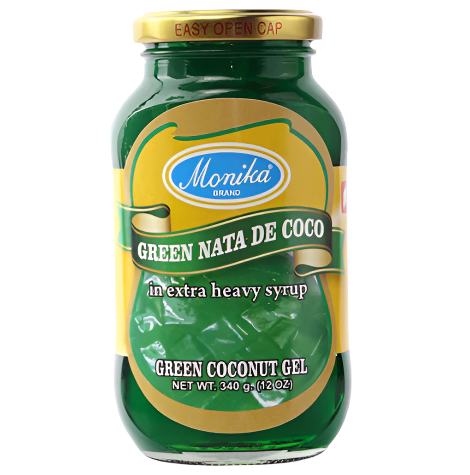 Monika Coconut Gel Nata De Coco Green 340g