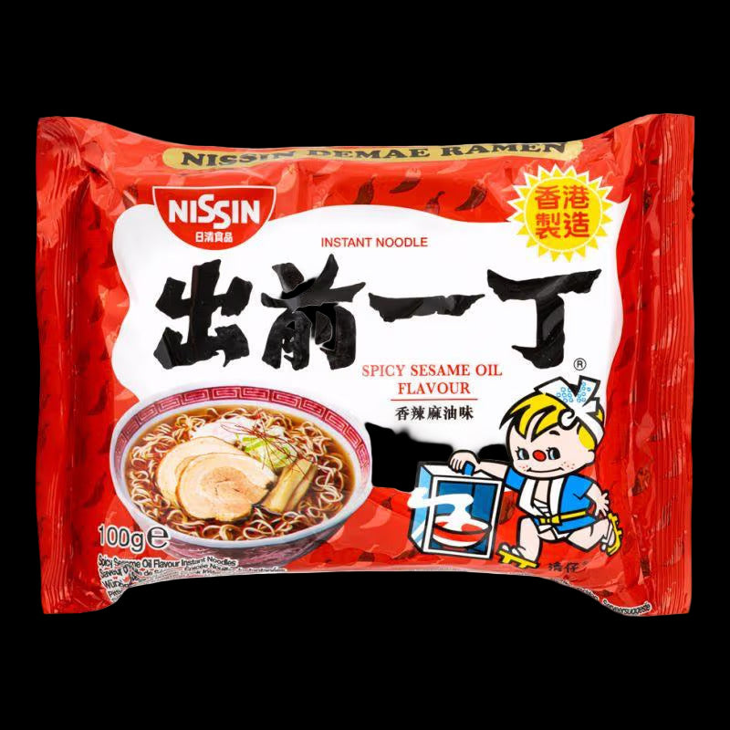 Nissin spicy sesame oil flavour instant noodle 100g