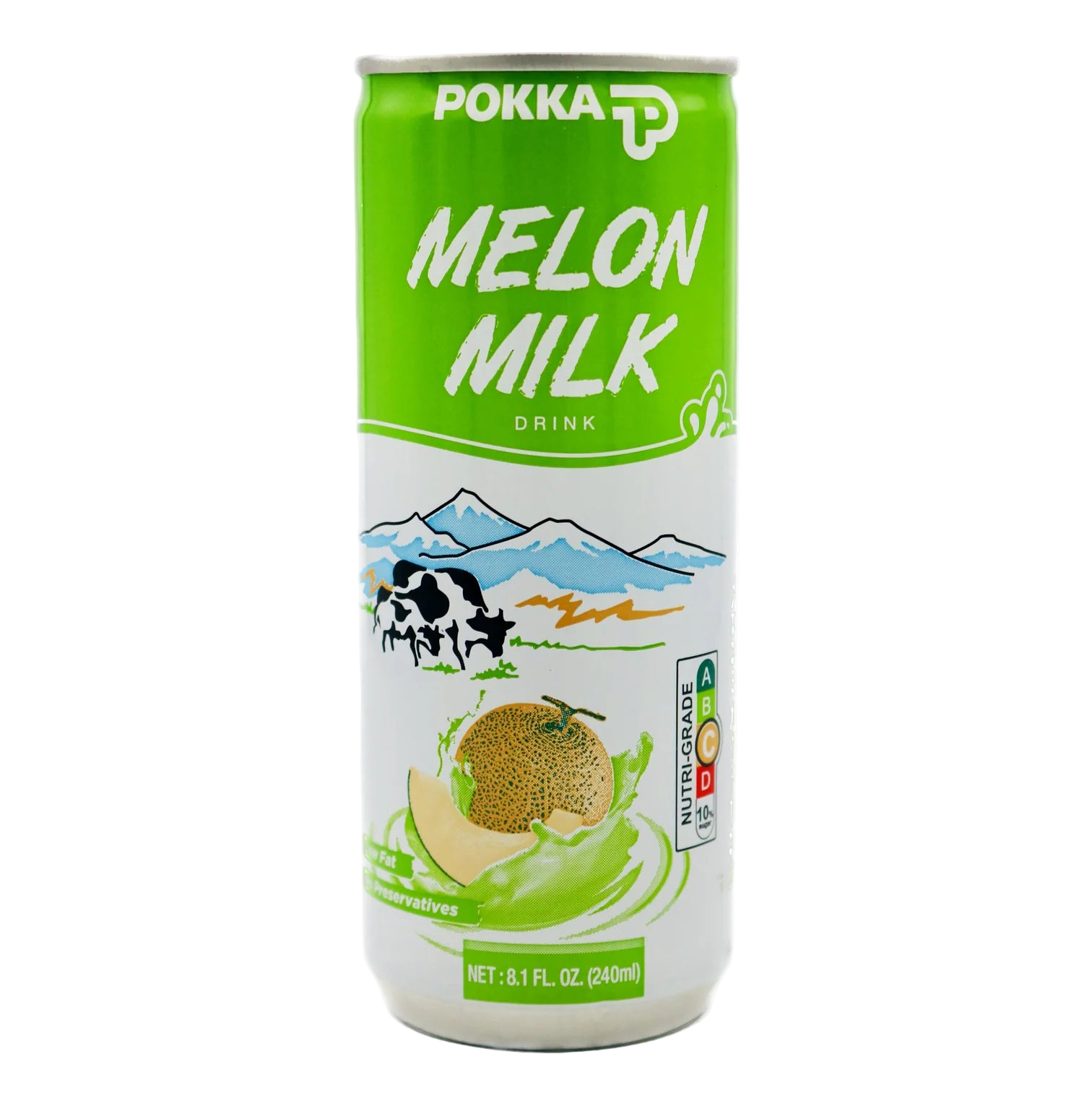 Can of Pokka Melon Milk Drink 