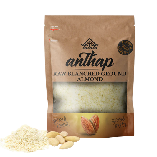 Raw Blanched Ground Almond - Meal are made from whole, blanched almonds that are ground to a fine powder. It is a low-carb, sweet, nutty and keto friendly ingredient that can be used in both sweet and savoury recipes for a delicious nutty texture and a good source of healthy fats.

Use ground almonds to bake cakes, cookies, muffins, bread and crackers for a healthy treat. Being low-carb and high in good fats this is the perfect ingredient for keto-friendly recipes that are healthy, guilt-free and on-plan.