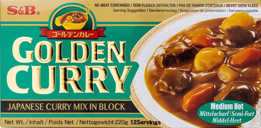 S & B Golden Curry Medium Hot