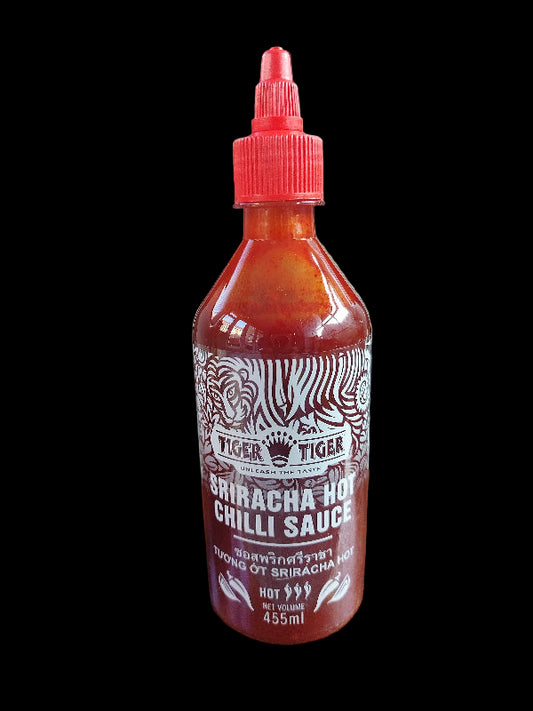 Bottle of Tiger Tiger Sriracha Hot Chilli 