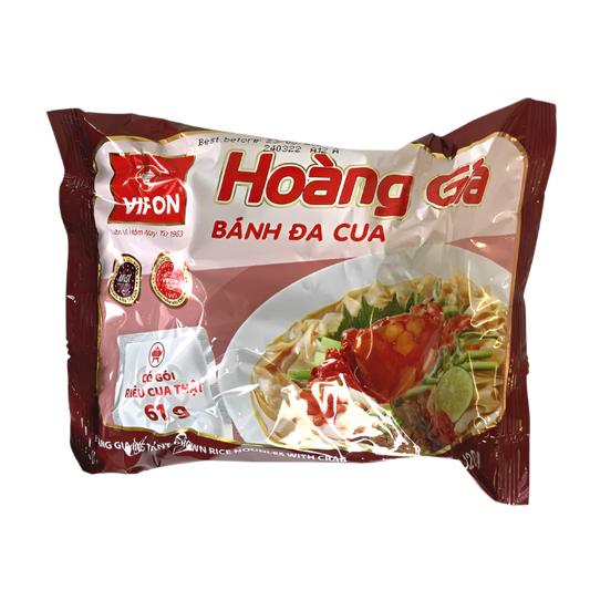 Vifon Instant Brown Rice Noodle Crab Flavour 60g