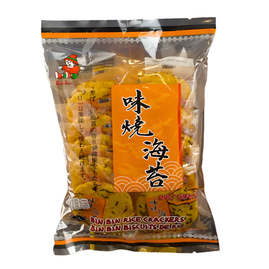 Spicy Seaweed Rice Crackers By Bin Bin 135g