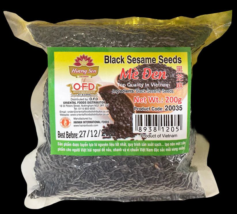 Huong Sen Black Sesame Seeds (Me Den) 200g