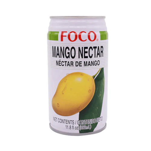 A Can Of Thailand's  Foco Mango Nectar Juice Drink 350ml
